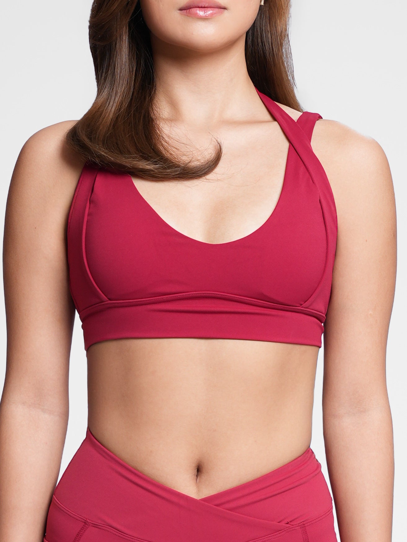 Hourglass Bra in Cherry Red