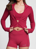 Hourglass Classic Jacket in Cherry Red