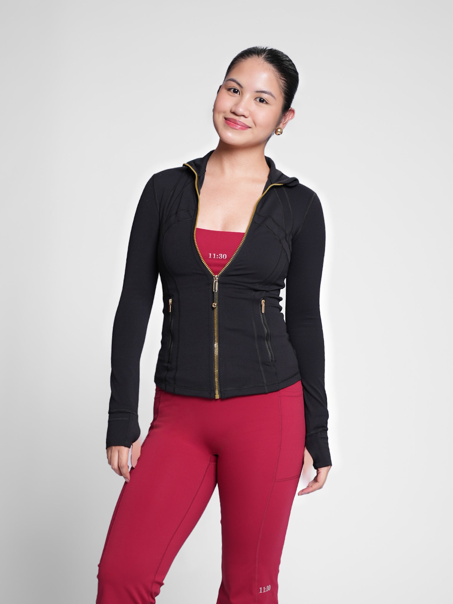 Hourglass Sculpt Jacket in True Black