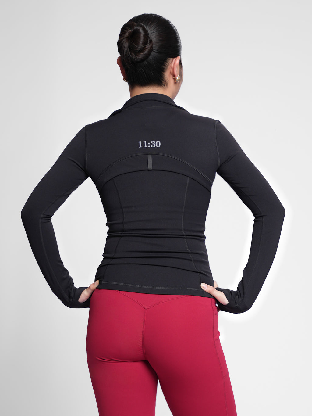 Hourglass Sculpt Jacket in True Black