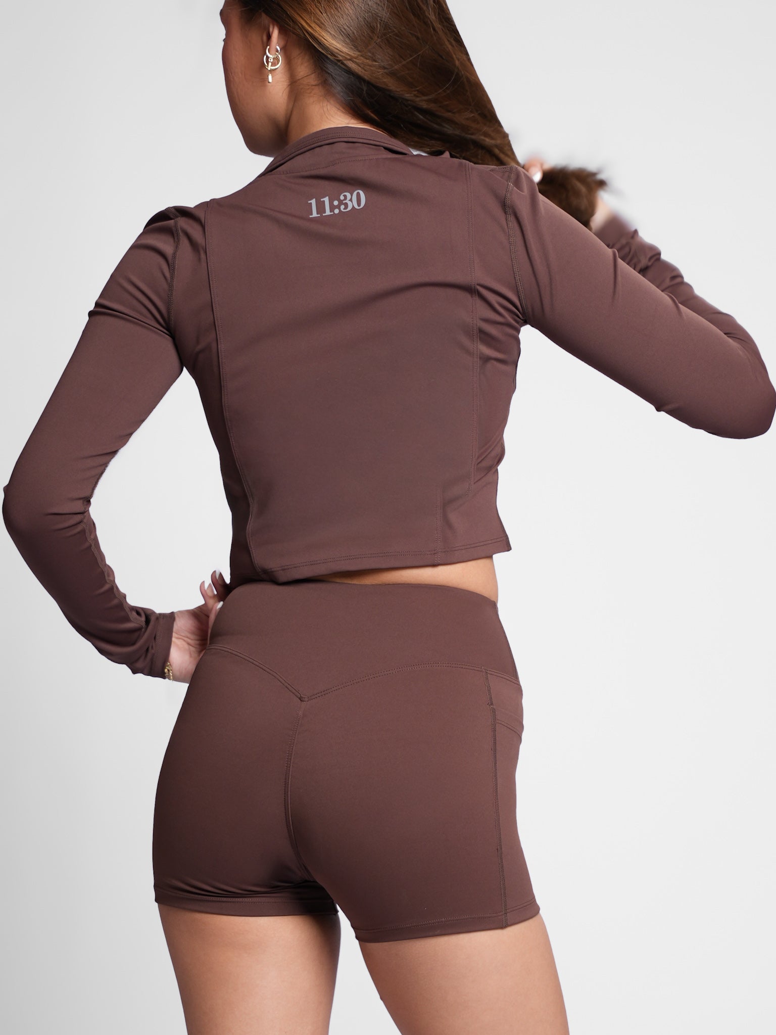 Hourglass Classic Jacket in Choco Brown