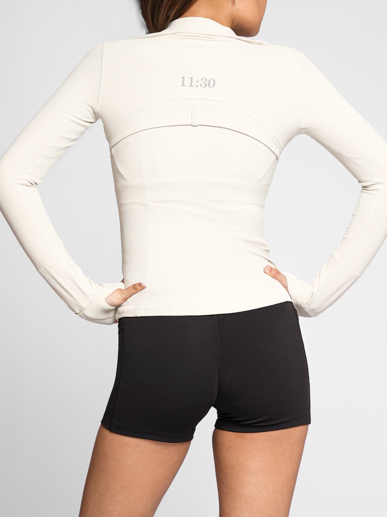 Hourglass Sculpt Jacket in Ivory White